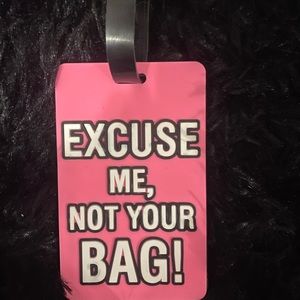 Airport suitcase, tag